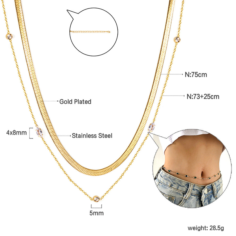 Damen Halskette mit schützenden Augenmotiven und goldplattierter Edelstahl-Verarbeitung Shop Nory