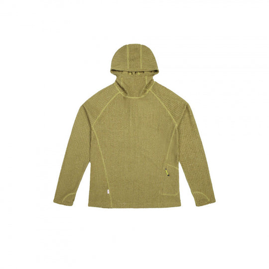 Unisex Texturierter Kapuzenpullover im Boxy‑Cut aus Waffelstrick mit Raglanärmeln und aufgesetzter Tasche Shop Nory