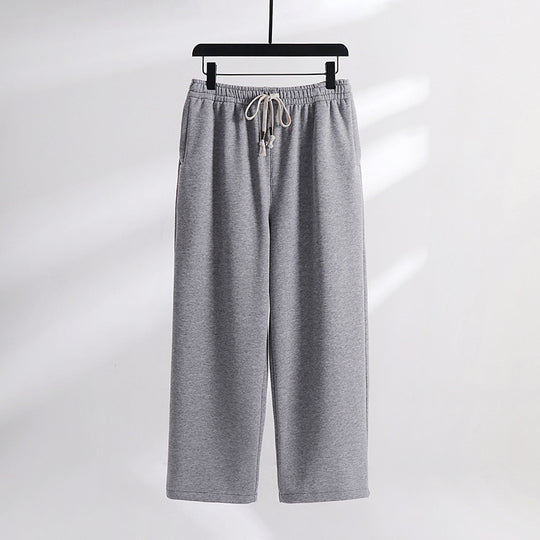 Unisex Gefütterte Fleece-Jogginghose mit elastischem Bund Kordelzug und schmalem Knöchelbündchen Shop Nory