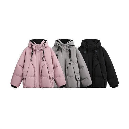 Herren Wattierte Steppjacke mit Kapuze und Tunnelzug Shop Nory