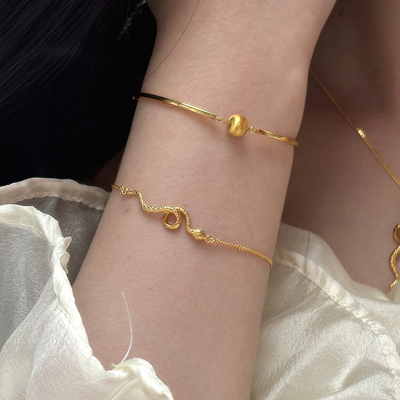 Damen trendiges Schlangenarmreif Shop Nory