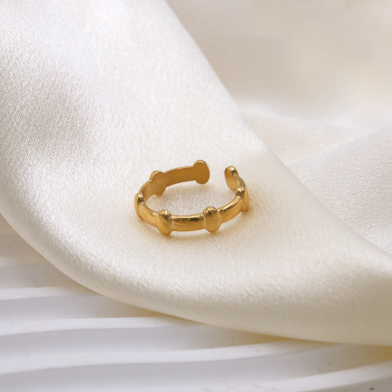 Damen Offener Ring mit stilvollem Perlen-Design Shop Nory