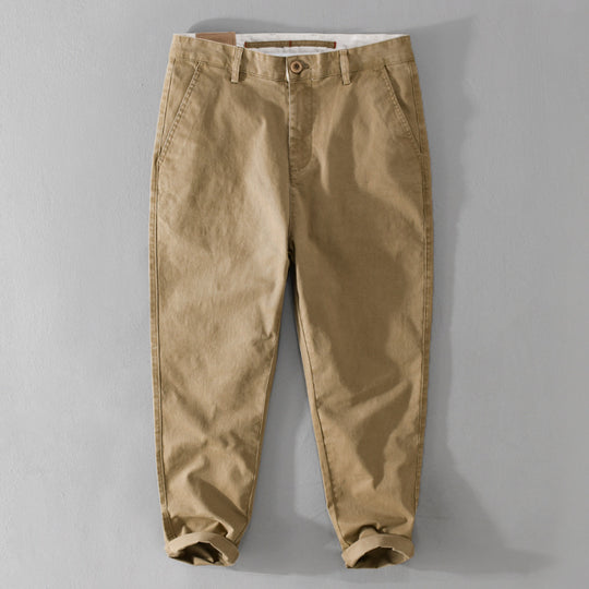Herren Konisch zulaufende Baumwoll-Chino mit legerer Passform Shop Nory