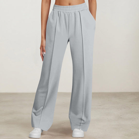 Damen nan elegante Bundfalten-Hose mit hohem Komfortbund, Bügelfalte und seitlichen Eingrifftaschen Shop Nory