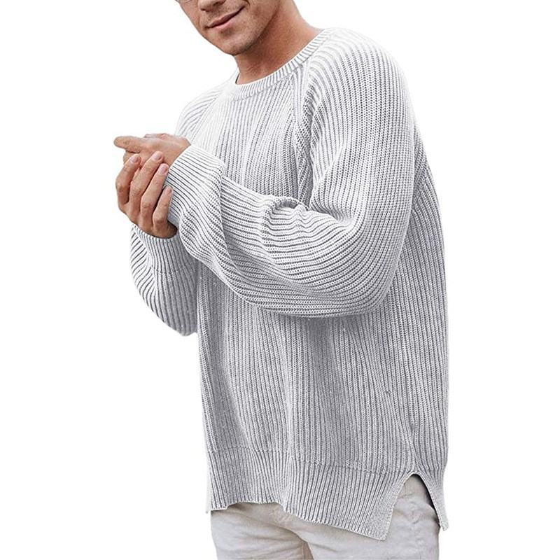 Herren eleganter Strickpullover mit strukturiertem Design und modernem Schnitt