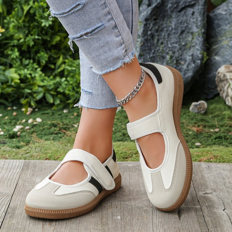 Damen Mary-Jane-Sneaker mit Klettverschluss, leichter Profilsohle und Komfortfußbett Shop Nory