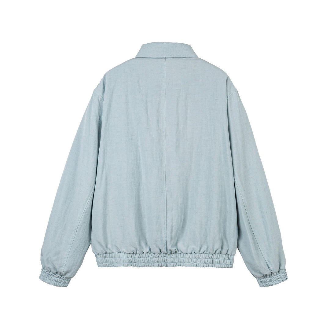 Damen Leichte Boxy‑Übergangsjacke mit durchgehendem Reißverschluss, elastischem Bund und Brust‑Welttasche Shop Nory