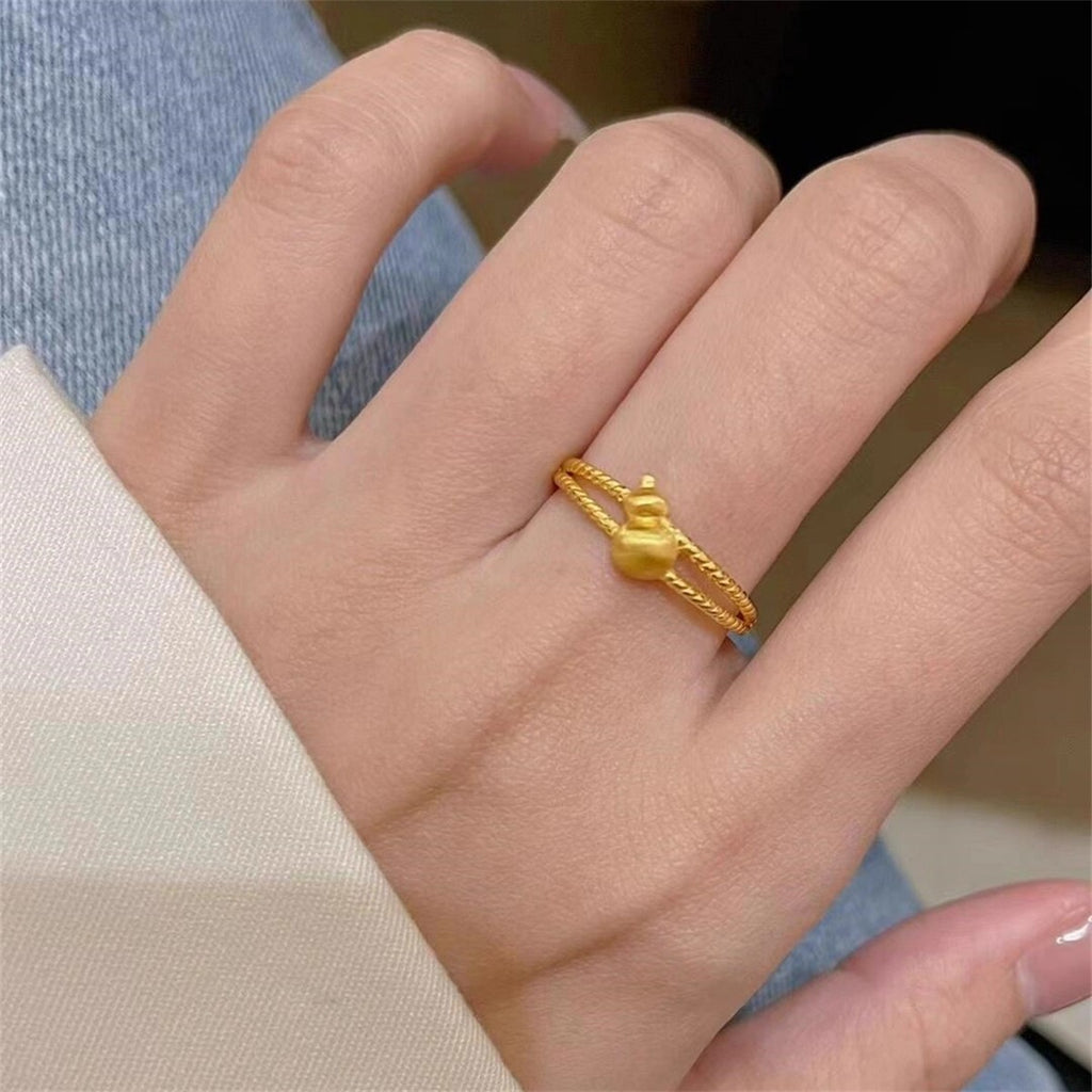 Damen Verspielter Ring mit kreativem Design und glänzenden Akzenten Shop Nory