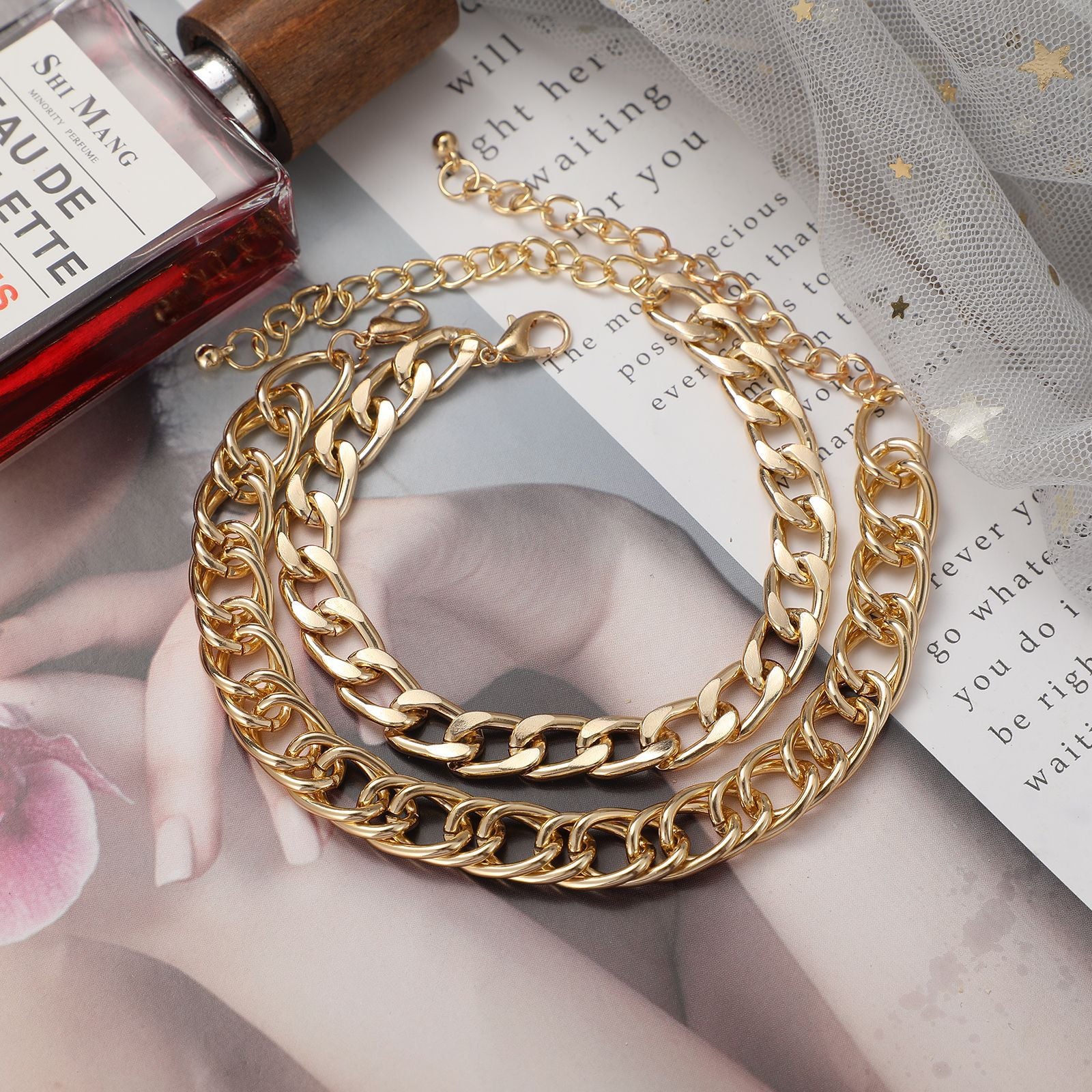 Damen Fußkettchen Set mit elegantem Ketten-Design Shop Nory