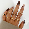 Damen Ring-Set mit filigranen, modernen Designs und funkelnden Akzenten Shop Nory