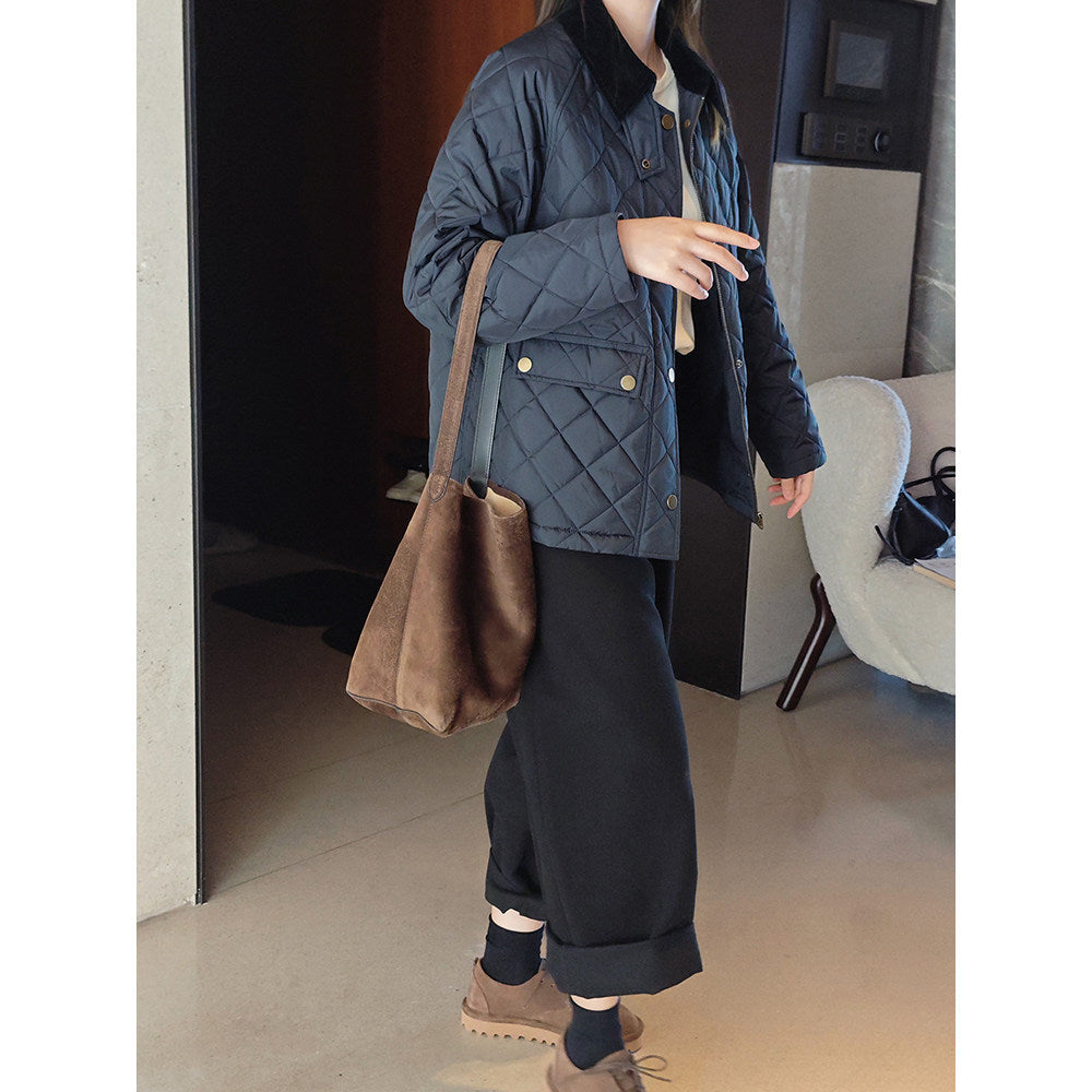 Damen Modische Steppjacke mit Kragen Shop Nory
