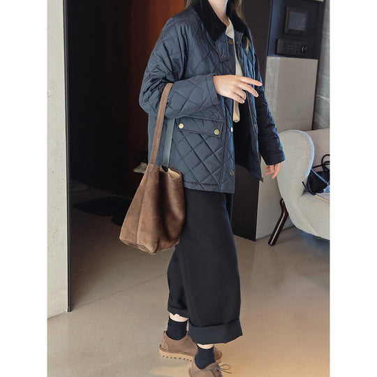 Damen Modische Steppjacke mit Kragen Shop Nory