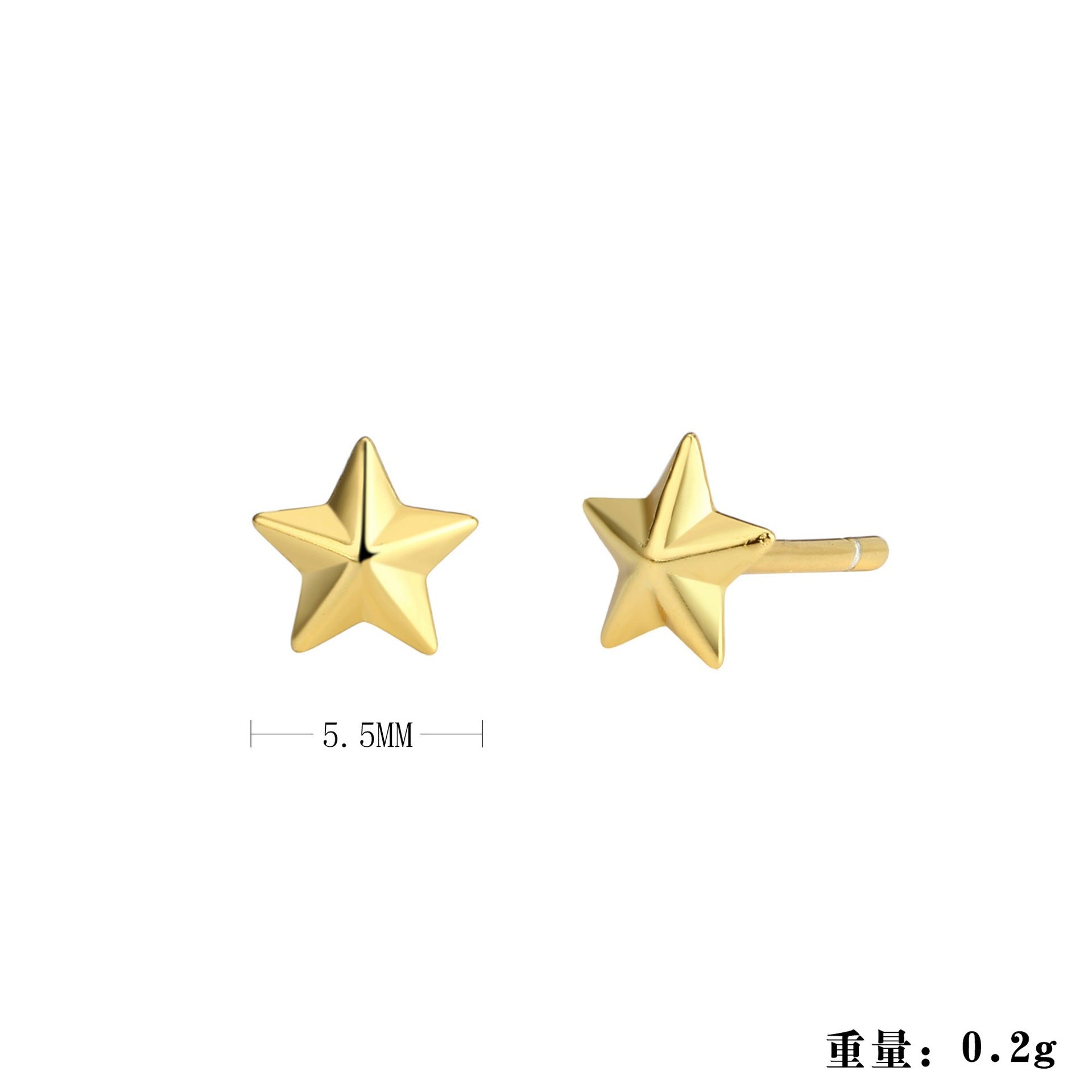 Damen Ohrstecker mit modernem Spikes-Design Shop Nory