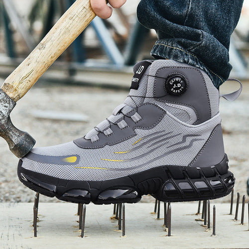 Damen Sicherheitsstiefel mit rutschfester Sohle und atmungsaktivem Obermaterial