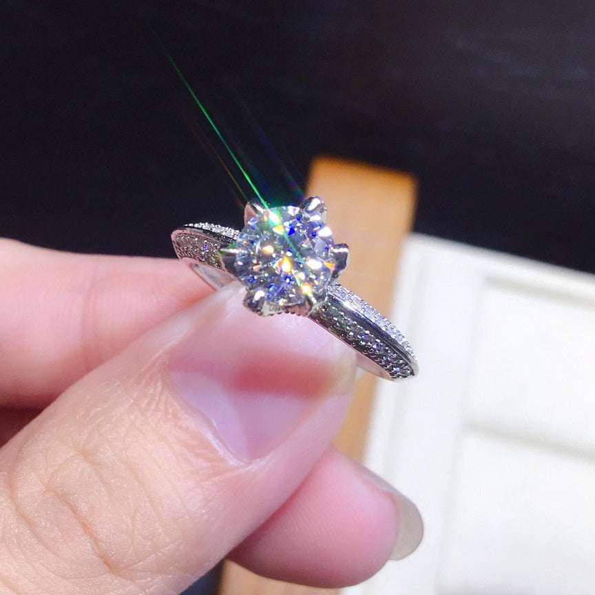 Damen eleganter und auffälliger Ring mit funkelndem Zirkonia Shop Nory