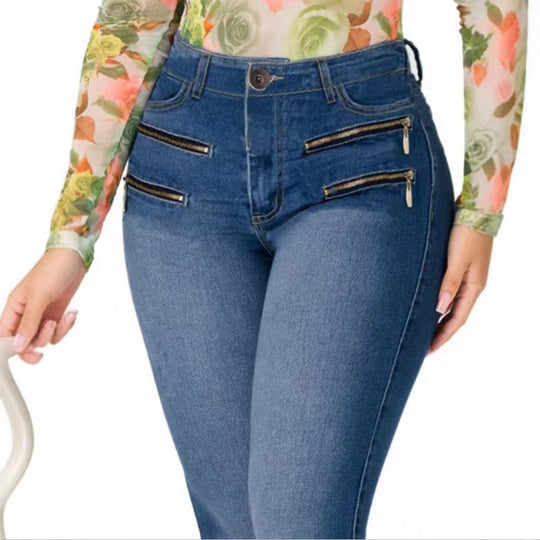 Damen Sculpting-Skinny-Jeans mit hoher Taille, Push-up-Schnitt und Superstretch Shop Nory