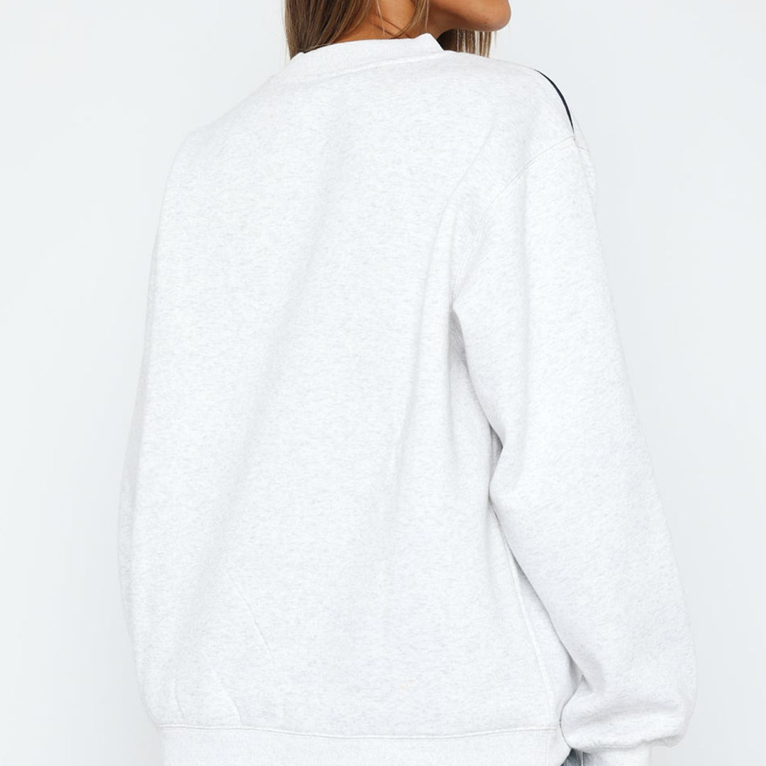 Damen Oversize-Sweatshirt mit kontrastbesetzten Raglanärmeln Shop Nory