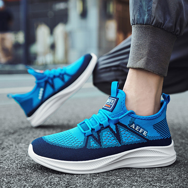 Herren Atmungsaktive Sport-Sneaker mit elastischem Schnürsystem