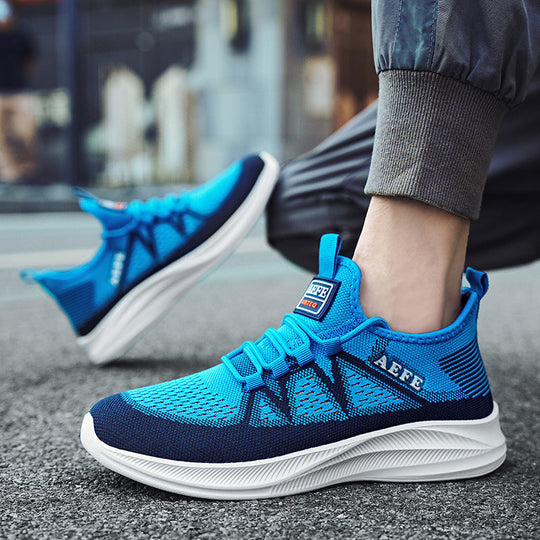 Herren Atmungsaktive Sport-Sneaker mit elastischem Schnürsystem