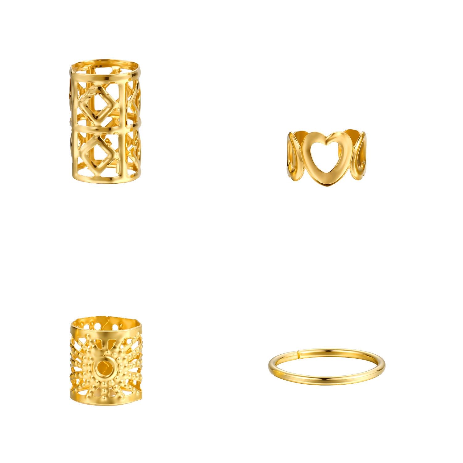 Damen Haaraccessoire Set mit goldenen dekorativen Haarschmuckelementen Shop Nory