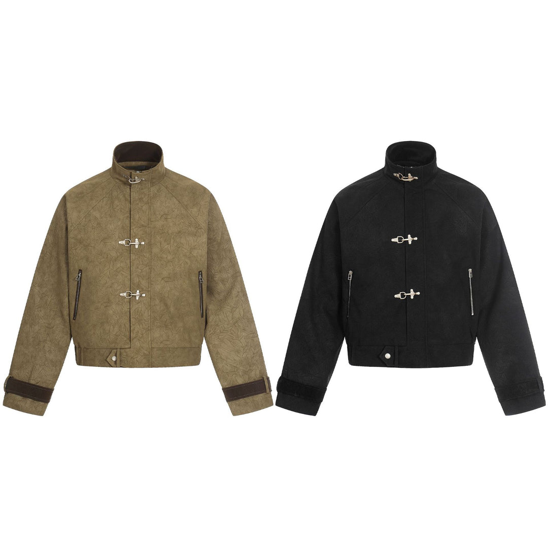 Unisex Kurz geschnittener Boxy‑Blouson mit Knebelverschlüssen und verstellbaren Manschetten Shop Nory