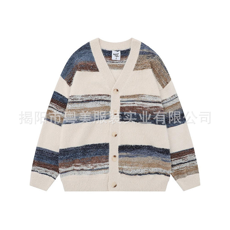 Damen Modische Strickjacke mit V-Ausschnitt Shop Nory