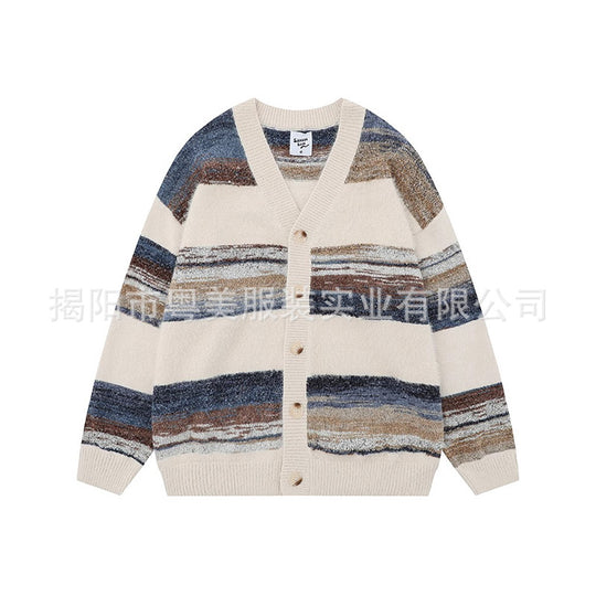 Damen Modische Strickjacke mit V-Ausschnitt Shop Nory