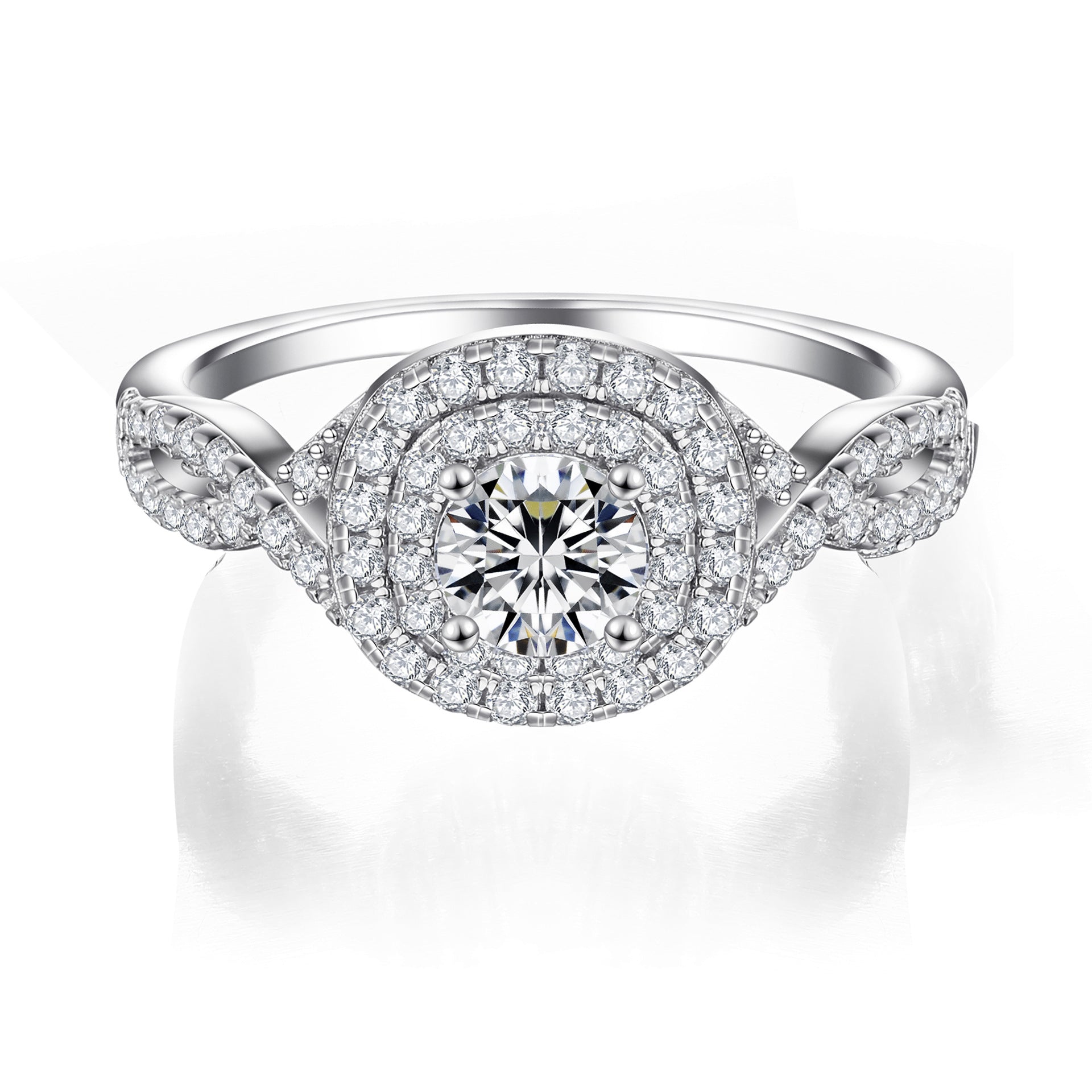 Damen Verlobungsring mit funkelndem Zirkonia und elegantem Design Shop Nory
