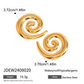 Damen Ohrhänger mit spiralisiertem Design aus hypoallergenem Edelstahl Shop Nory
