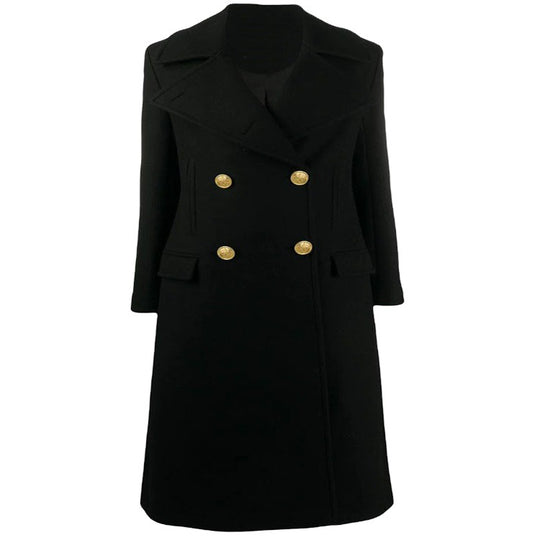 Damen Doppelreihiger Mantel im Military‑Look mit goldenen Zierknöpfen Shop Nory