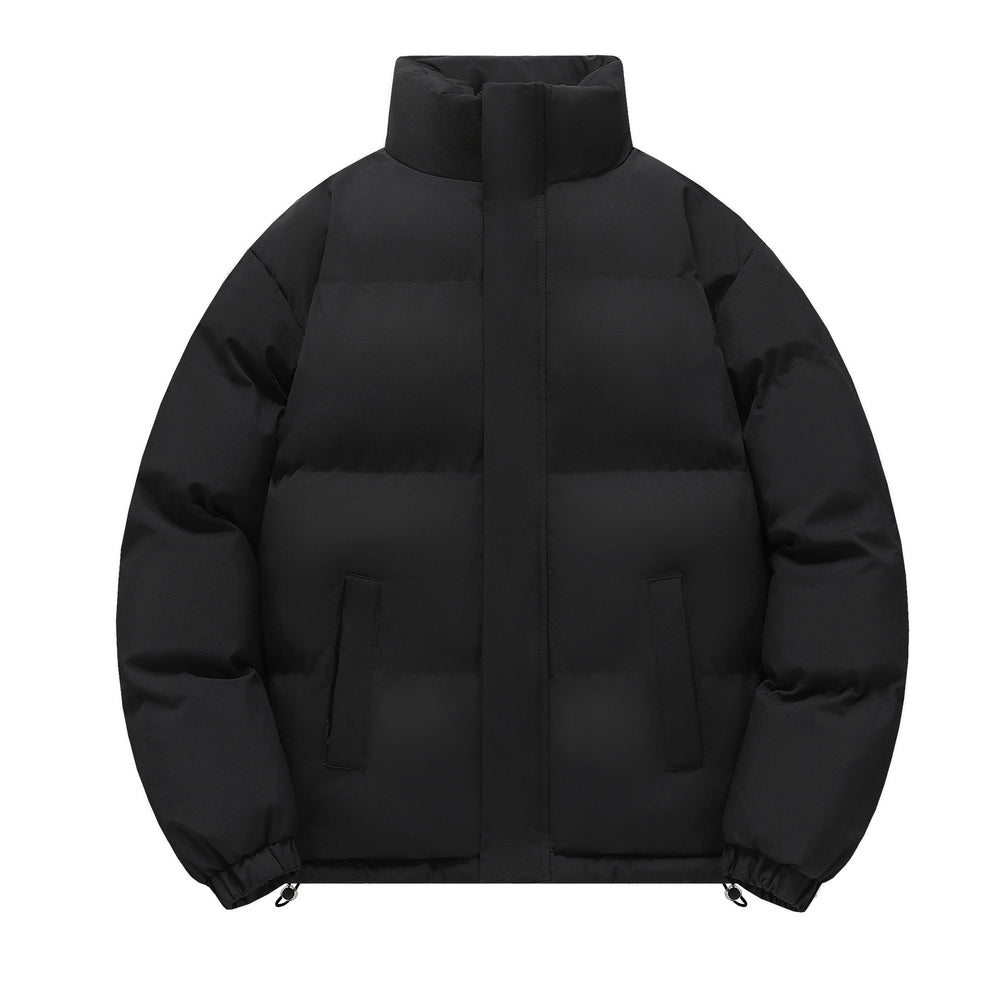 Herren Kurz geschnittene stark wattierte Steppjacke mit hohem Stehkragen und Kordelzugsaum Shop Nory