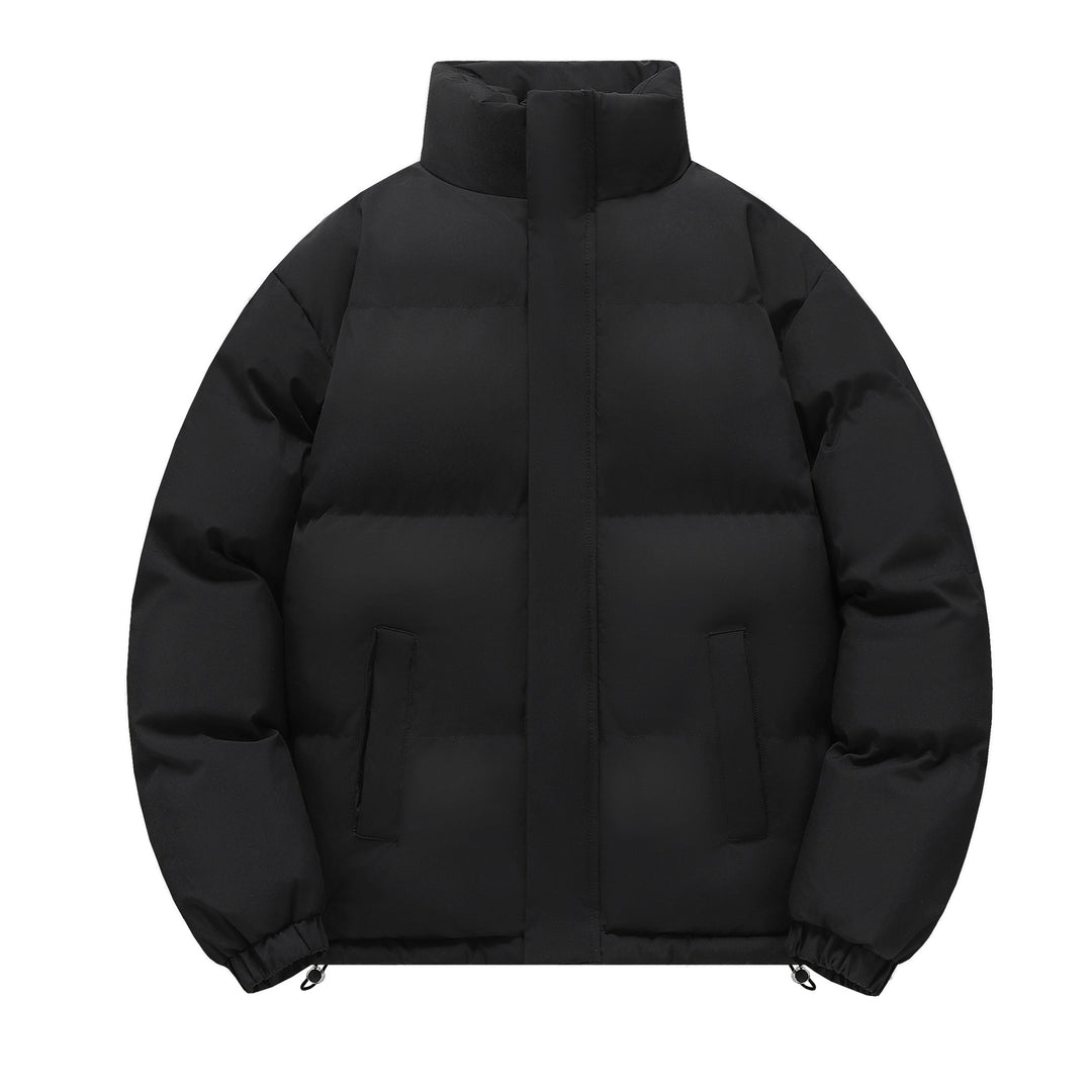 Herren Kurz geschnittene stark wattierte Steppjacke mit hohem Stehkragen und Kordelzugsaum Shop Nory