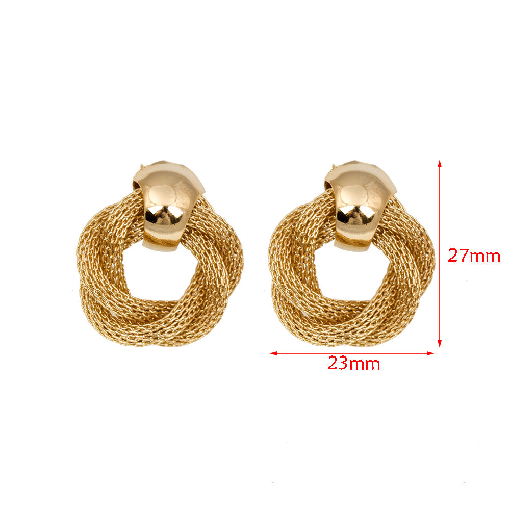 Damen Ohrringe aus hochwertigem Edelstahl mit verspieltem Kettendesign Shop Nory