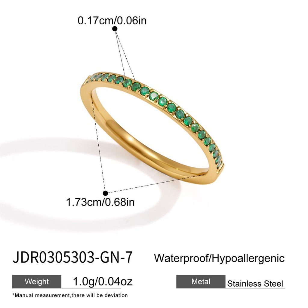 Damen eleganter Schmuckring mit strahlenden Zirkonia Shop Nory