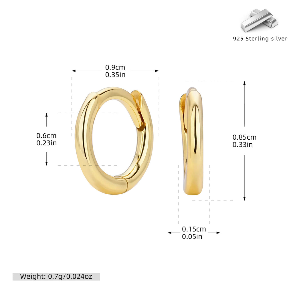 Damen Creolen mit modernem, geschwungenem Design aus 925 Sterling Silber Shop Nory