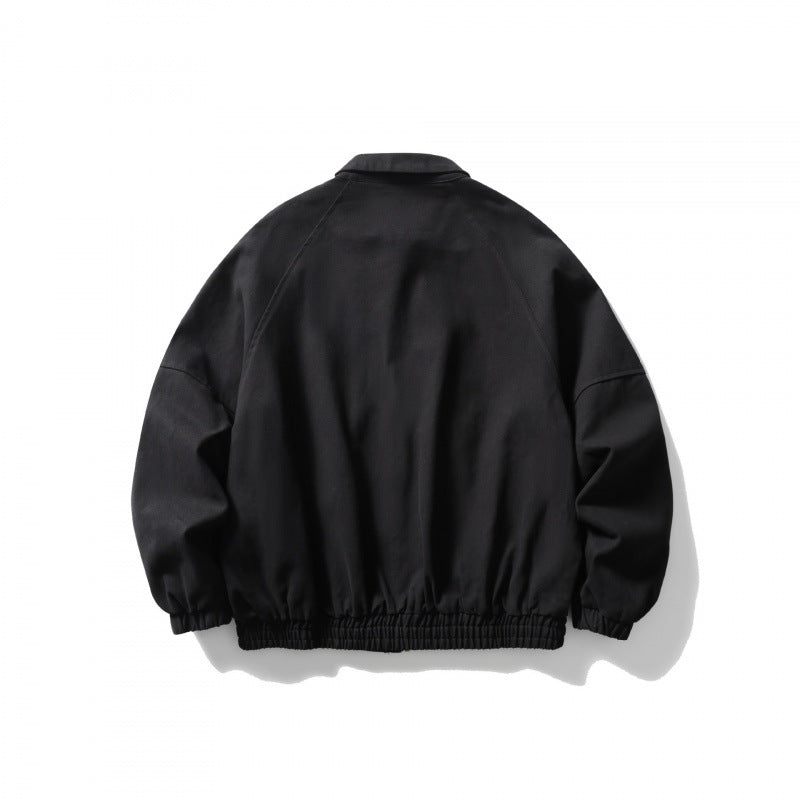 Unisex Kurz geschnittene Boxy-Jacke aus Denim mit Gummizugsaum und Pattentaschen Shop Nory