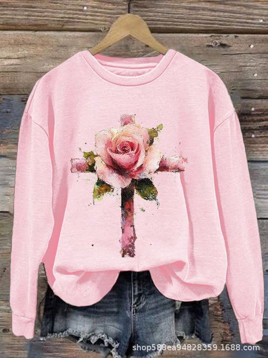 Damen Gemütlicher Pullover mit Herzmotiv Shop Nory