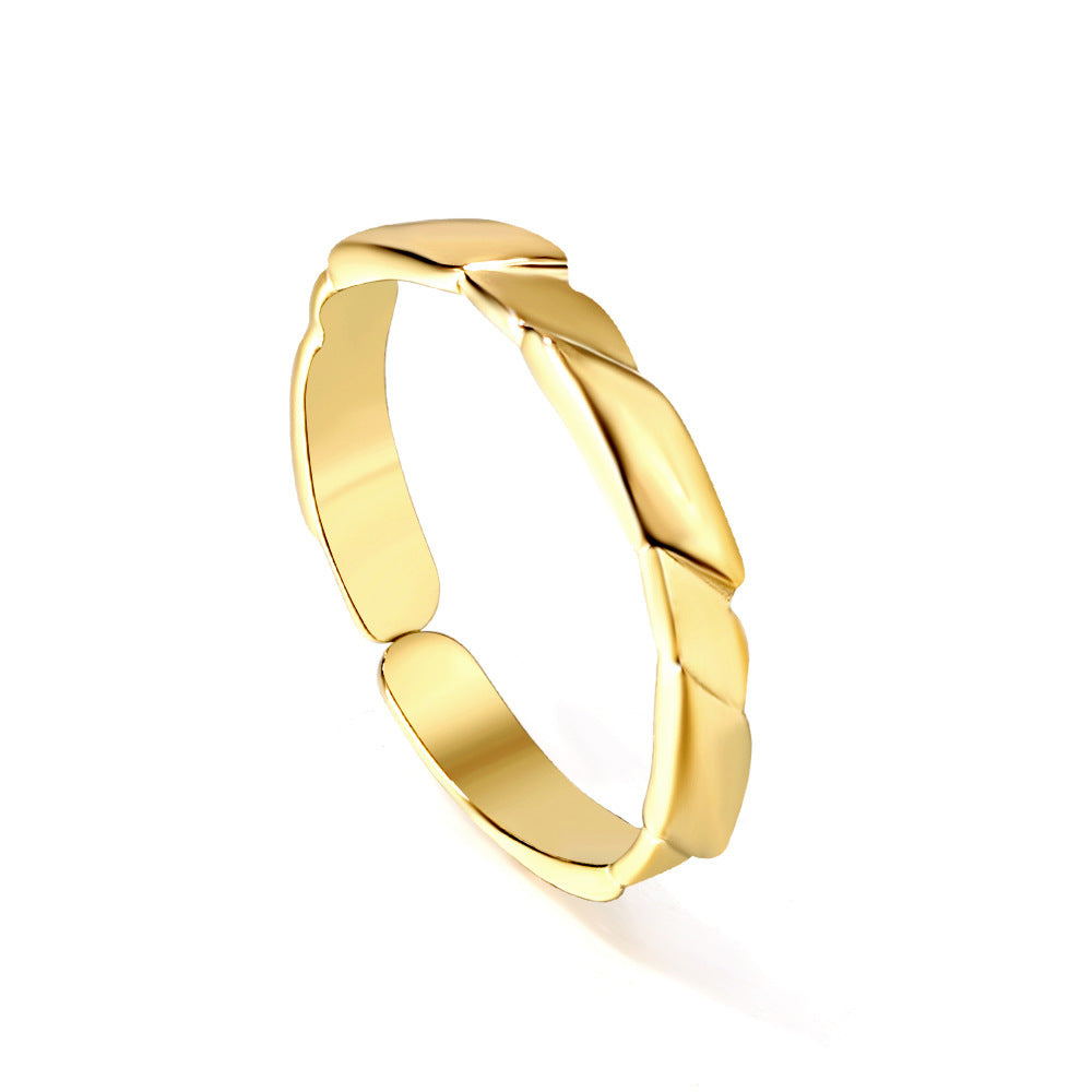 Damen stilvoller, eleganter Ring mit geschwungenem Design Shop Nory