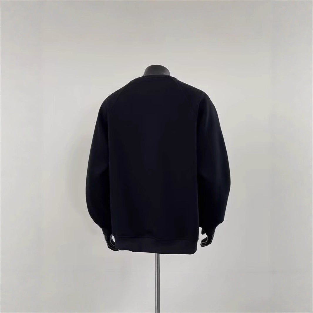 Herren Modischer Sweatshirt mit Schulter-Patch-Design Shop Nory