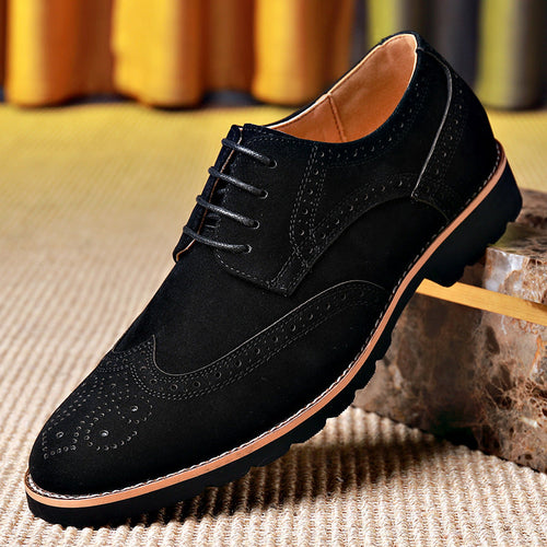 Herren Elegante und modische Brogueschuhe mit weichem Obermaterial