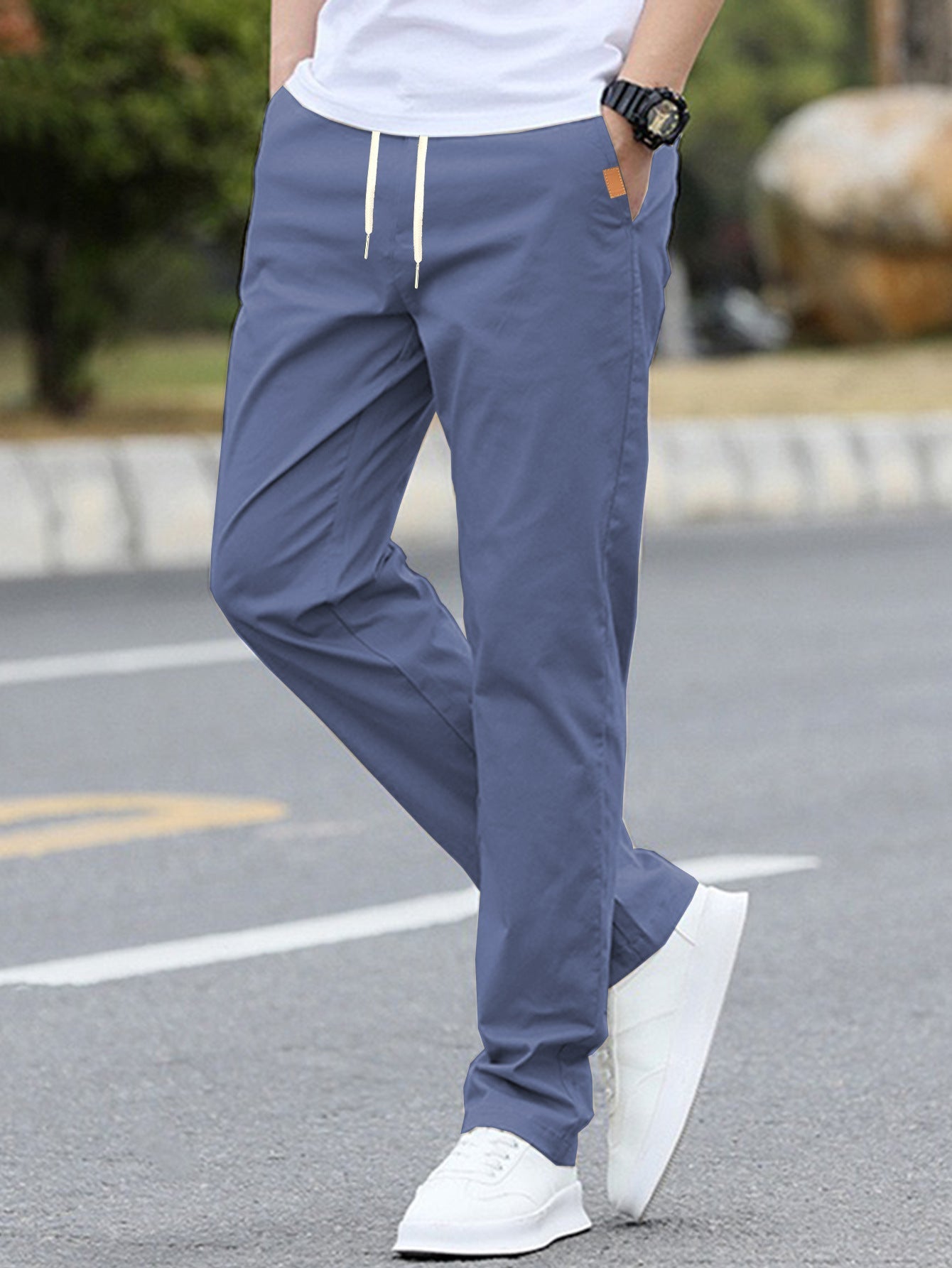 Herren Freizeit-Hose mit atmungsaktivem Material und elastischem Bund