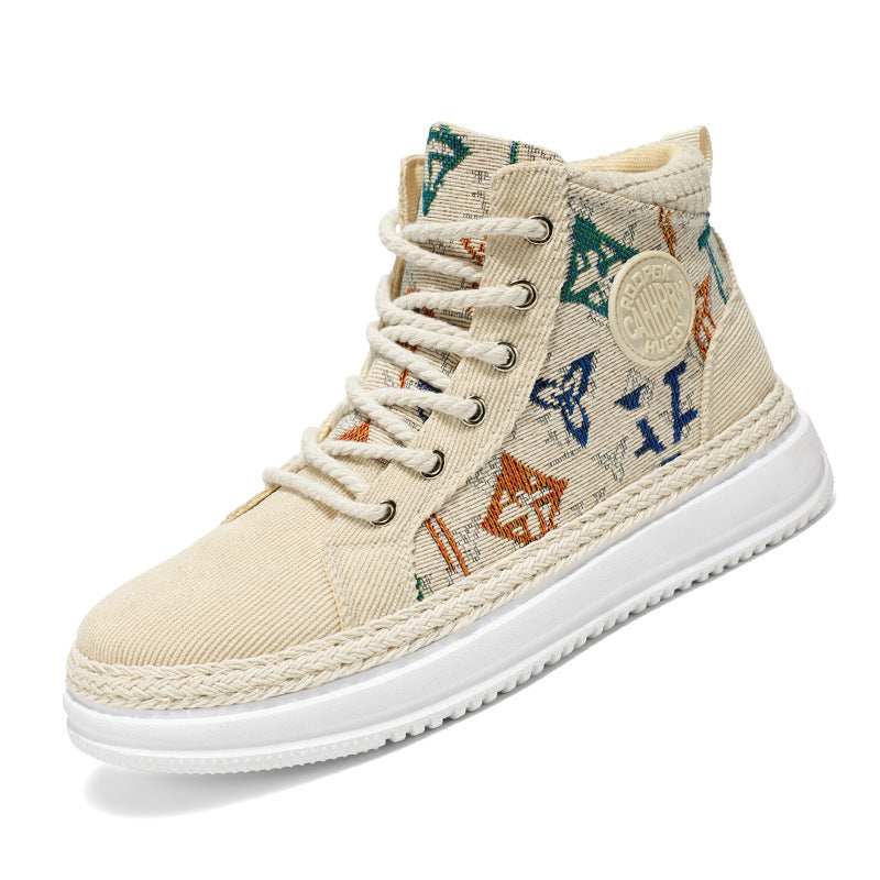 Damen Hohe Sneakers mit gesticktem Design und flexibler Sohle