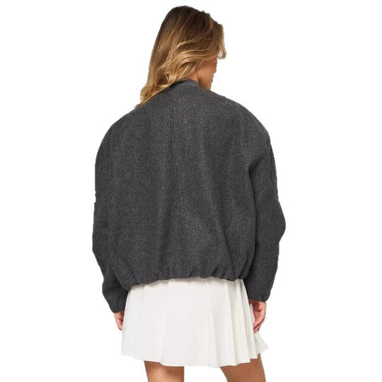 Damen Modische Boucle-Jacke