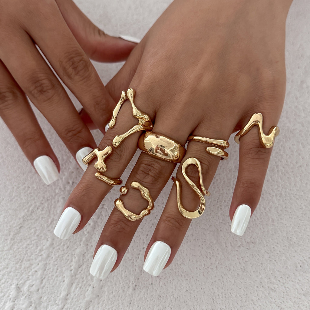 Damen Designer Schmuck Ringe Set Shop Nory