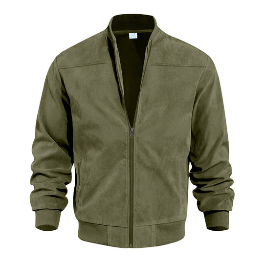 Herren lässige Bomberjacke mit elastischen Bündchen und praktischen Taschen