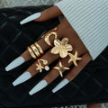 Damen Ring-Set mit floralen und maritimen Designs Shop Nory