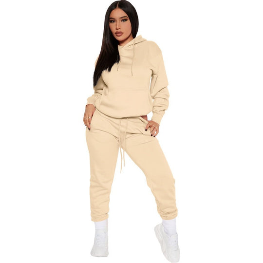 Damen nan zweiteiliges Lounge-Set mit Kapuzenpullover und High-Waist Jogginghose aus weichem French Terry Shop Nory