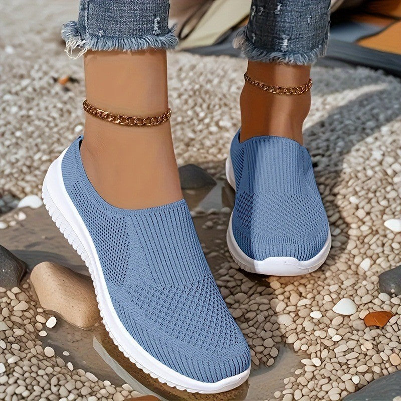 Damen bequeme und atmungsaktive Slip-On Sneaker