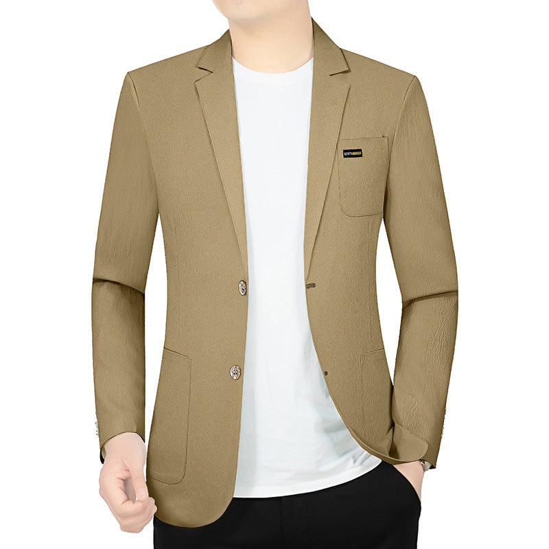 Herren Modernes Stretch Business-Sakko mit schmalem Schnitt und aufgesetzten Taschen Shop Nory
