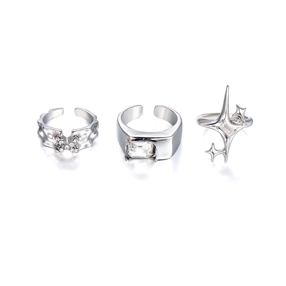 Damen Ring-Set mit modernen und kreativen Designelementen Shop Nory